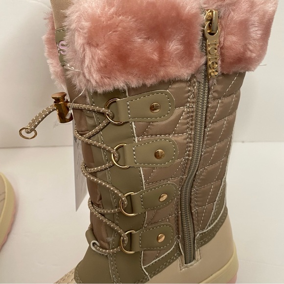 Girls Totes Shirley Pink Winter High Boots - Picture 6 of 16